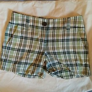 Plaid J Crew Shorts